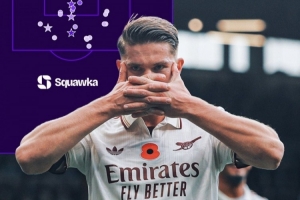 本赛季英超仅约克雷斯射门20+且全在禁区内，8次射正打进4球