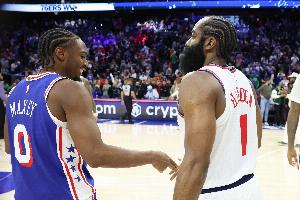 哈登狂砍55分！马克西发推致敬：登哥冷酷无敌‍♂️