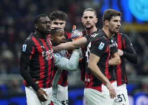 米兰德比战绩：双方共进行229场比赛，米兰赢下其中第75场胜利