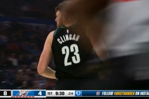 常规武器！克林根弧顶虚晃直接命中三分球