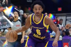 南湾湖人取胜！15号秀科比·巴夫金在G联盟杀疯了 20中13狂砍42分