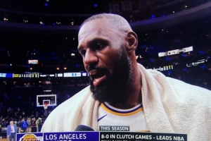 詹姆斯：我感觉非常好 从赛前训练到比赛中感觉都非常好！