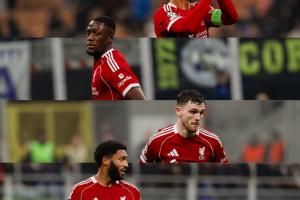 ‍️缺谁谁尴尬？利物浦官方晒后防线六将：又一场零封